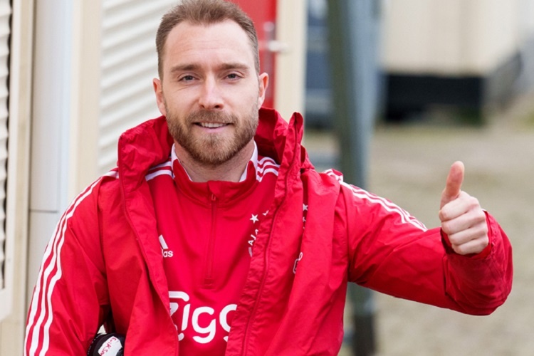 Christian Eriksen entrena con el Ajax (FOTOS)