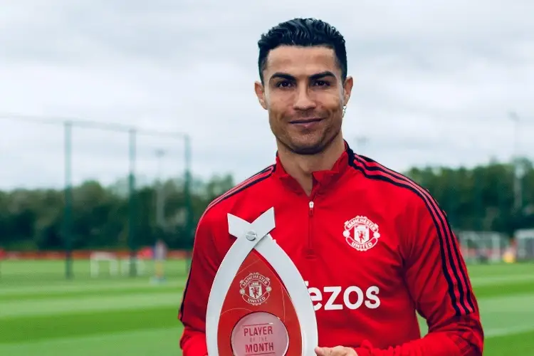 Cristiano Ronaldo es el jugador del mes con el Man Utd 