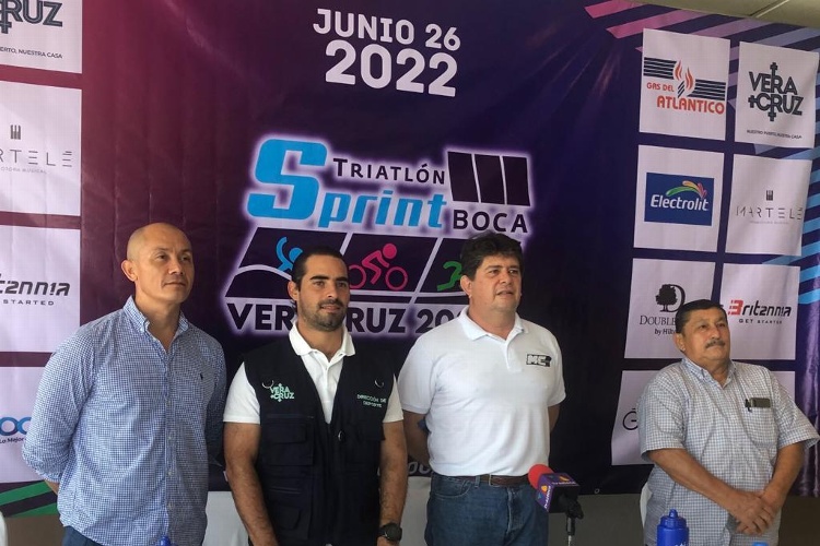 Presentan Triatlón Sprint Veracruz Boca 2022