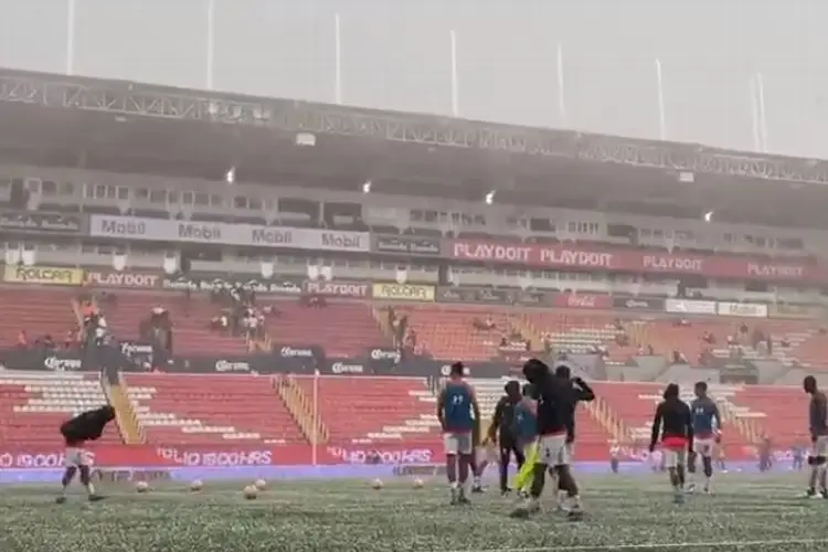 Así granizó, por eso no se jugó el Necaxa vs Toluca (VIDEO)