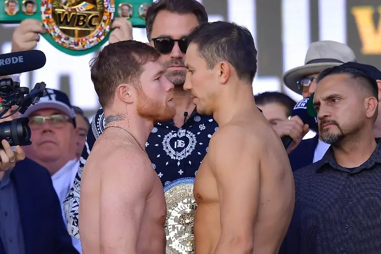 ¡'Canelo' y GGG se presentan ante la báscula!