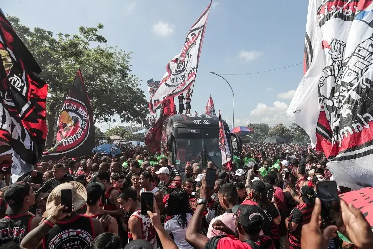 Espectacular despedida al Flamengo previo a la Final de la Libertadores