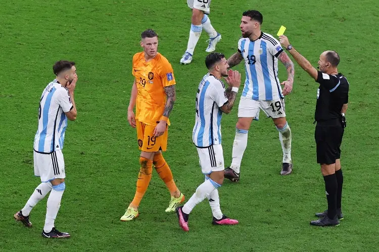 Argentina vs Países Bajos es el juego del Mundial con más amonestados 