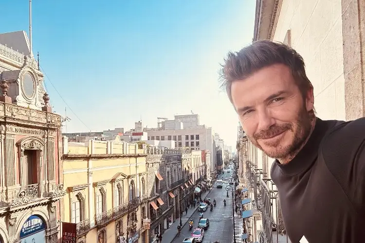 ¡David Beckham de visita en México!