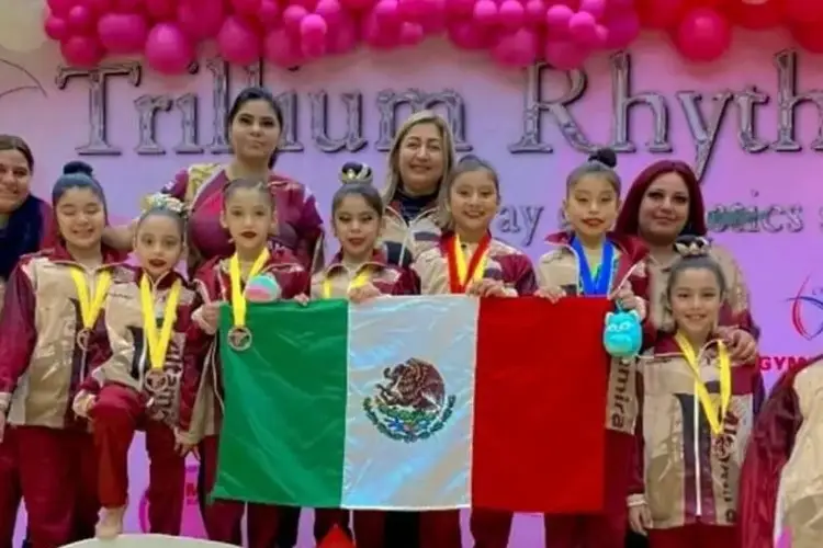 Gimnastas veracruzanas ganan medallas en Canadá