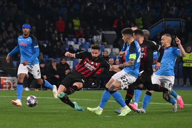 Napoli reacciona muy tarde, el Milan va a Semifinales de Champions