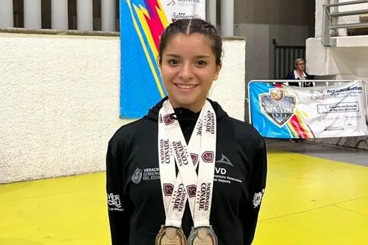 Veracruz se luce en la segunda jornada de Gimnasia de trampolín