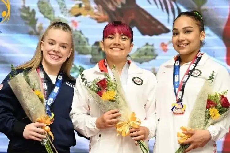 Alexa Moreno gana medalla de oro en Campeonato de Gimnasia