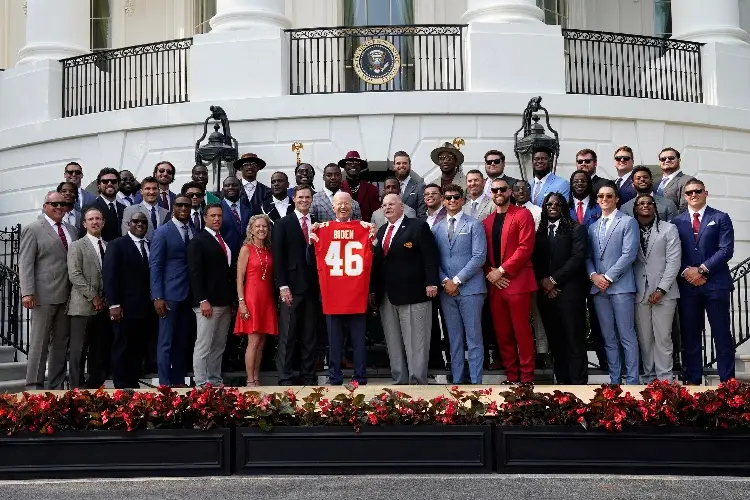 Los campeones del Super Bowl presentes en la Casa Blanca