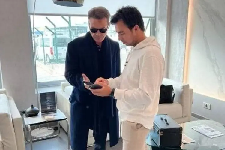 ¡Luis Miguel y 'Checo' Pérez juntos, nada más que decir!