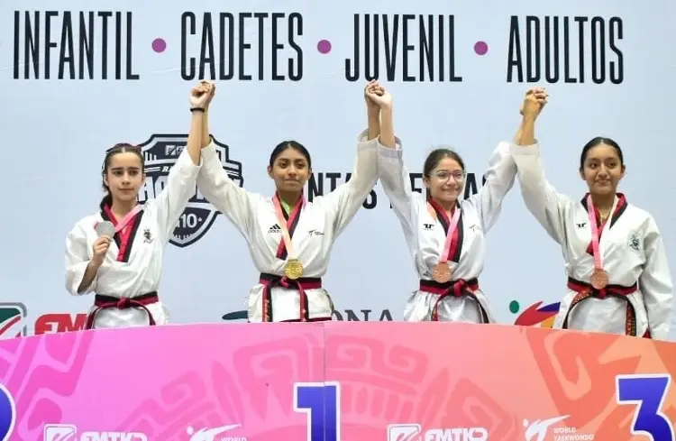 Veracruz termina con 17 medallas el Abierto Mexicano de Taekwondo