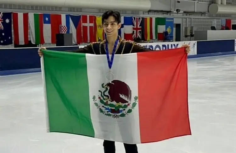 Patinadores mexicanos Donovan Carrillo y Andrea Montesinos brillan en Alemania