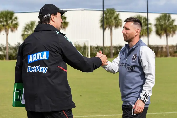 Messi se reencuentra con el DT de Colombia
