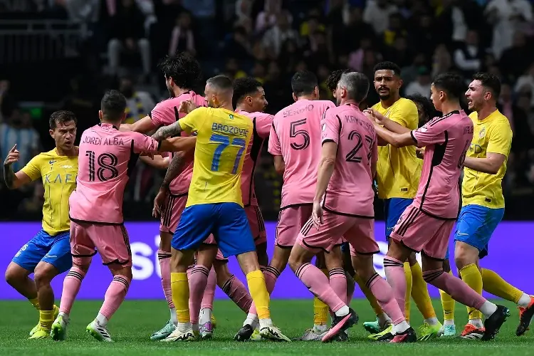 Bronca en el juego entre Inter de Messi y Al Nassr de Cristiano (VIDEO)