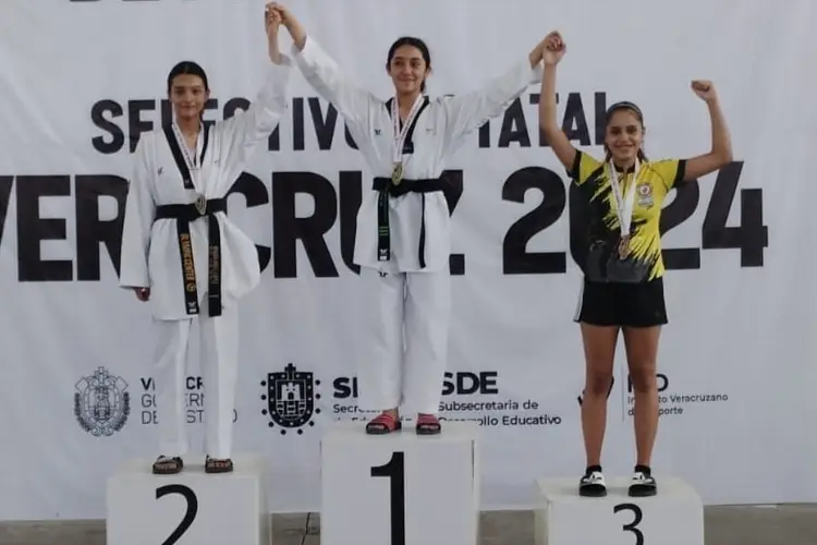 Sobresalen taekwondoínes de Atlantes Olympic Center en selectivo estatal 2024
