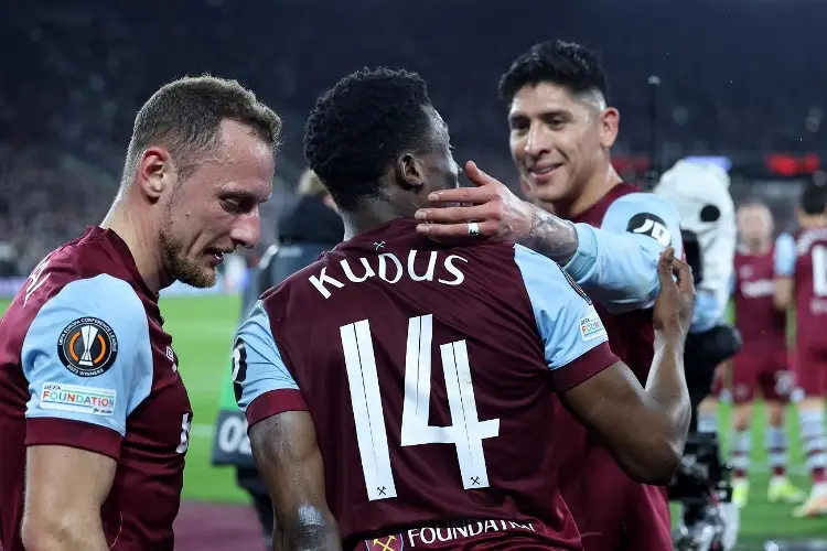 Edson y West Ham enfrentarán al Bayer en los Cuartos de Final de la Europa League