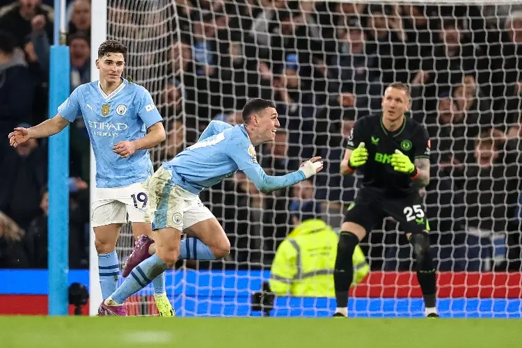 Phil Foden comanda la goleada del Manchester City al Aston Villa