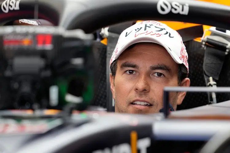 Al Checo no le gustó su manejo en las práctica de Japón