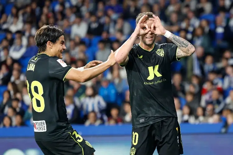 Almería sin César Montes le saca empate en el último minuto a la Real Sociedad