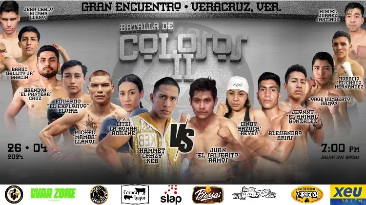 Todo listo para la Gala de Box 'Colosos II' en Veracruz 