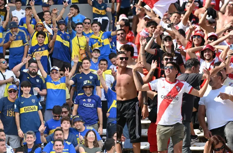 Por primera vez en años coinciden afición de Boca y River en el estadio, arman tremenda fiesta (VIDEO)