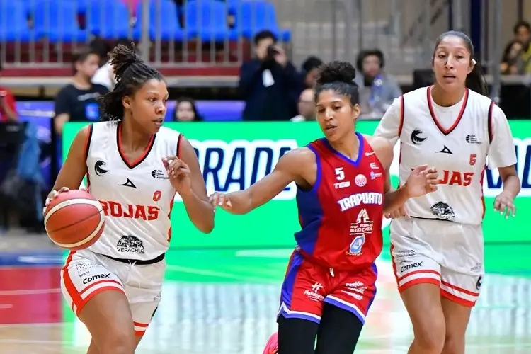 Las Rojas de Veracruz debutan con triunfo en la Liga Nacional de Baloncesto Profesional 