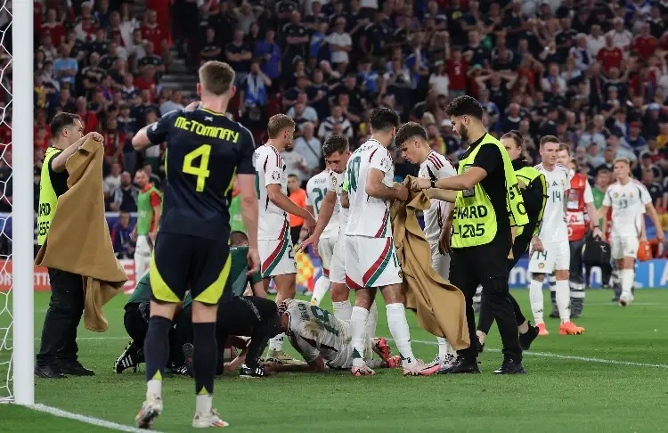 Reportan estable al futbolista que quedó inconsciente en juego de la Euro