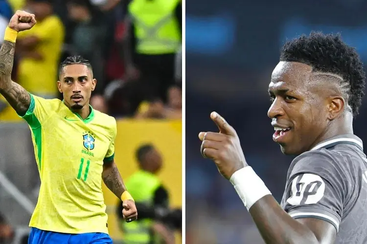 Vinicius y Raphinha encabezan la lista de Brasil para la Fecha FIFA de noviembre 