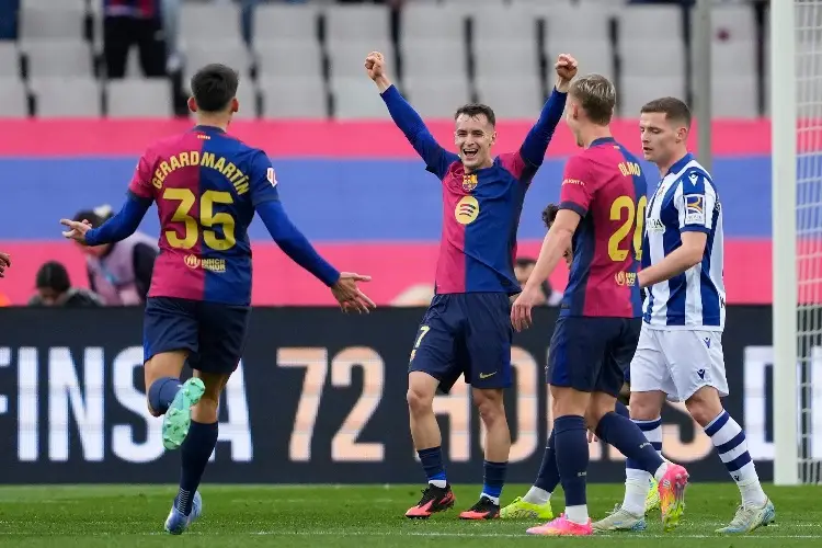 Barcelona recupera el liderato tras golear a la Real Sociedad