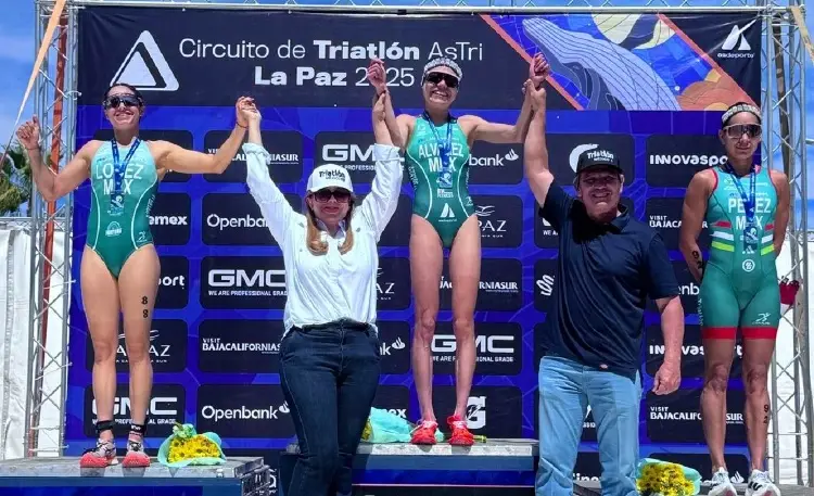 ¡Tremendo dominio! México gana oro, plata y bronce en Copa Continental de Triatlón 