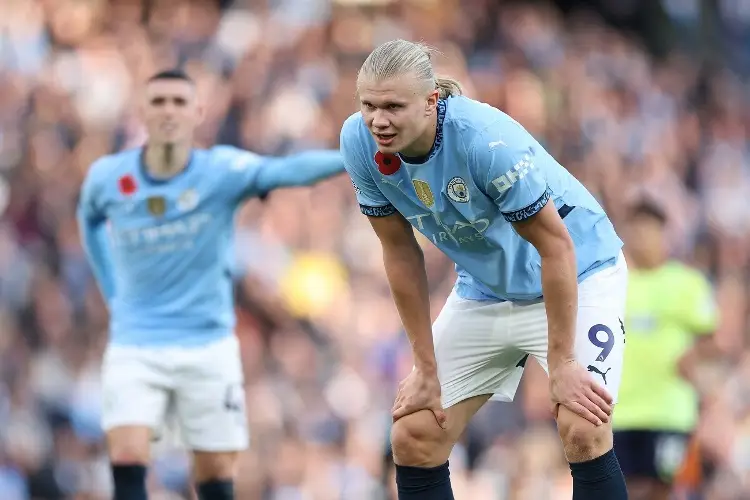 ¡Problemón para Manchester City! Haaland está lesionado 