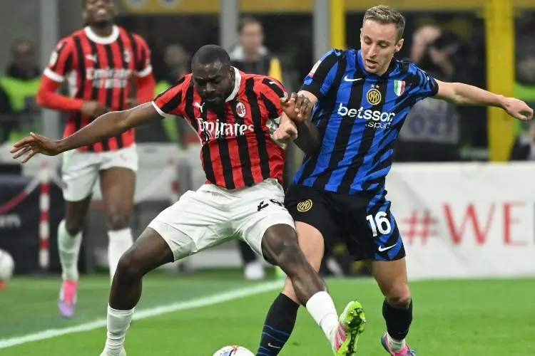 Copa Italia: Inter se salva ante el Milan de Santi Gimenez
