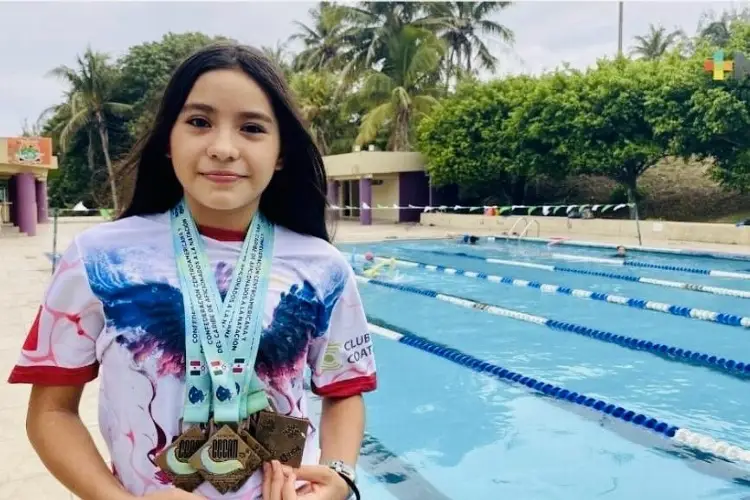 Nadadora veracruzana Leah Nahomi Cardoza representará a México en la Gimnasiada Mundial 