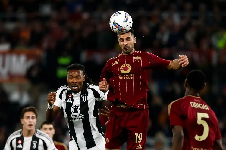 Roma toma valor y le saca el empate a la Juventus 