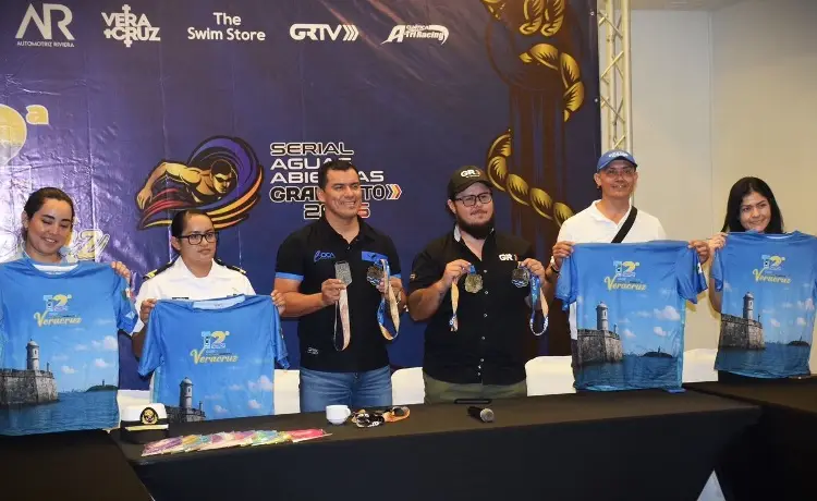 Presentan la edición 12 de la Gran Travesía Aguas Abiertas Veracruz 2025