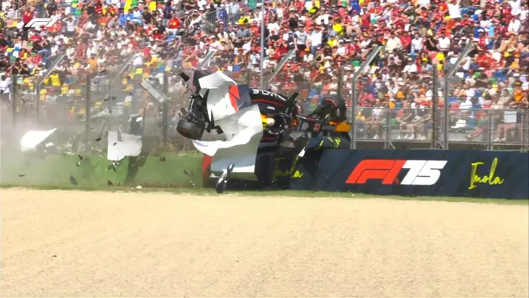 ¡Salvó la vida! Tsunoda estrella su Red Bull en GP de Italia (VIDEO)