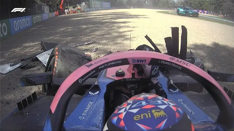 Colapinto sufre accidente en GP de Italia