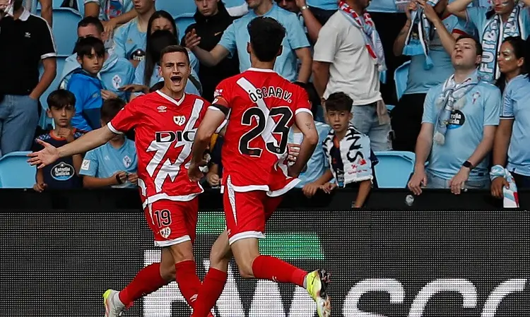 ¡La pelea por los puestos europeos está que arde! Rayo Vallecano se impone al Celta 