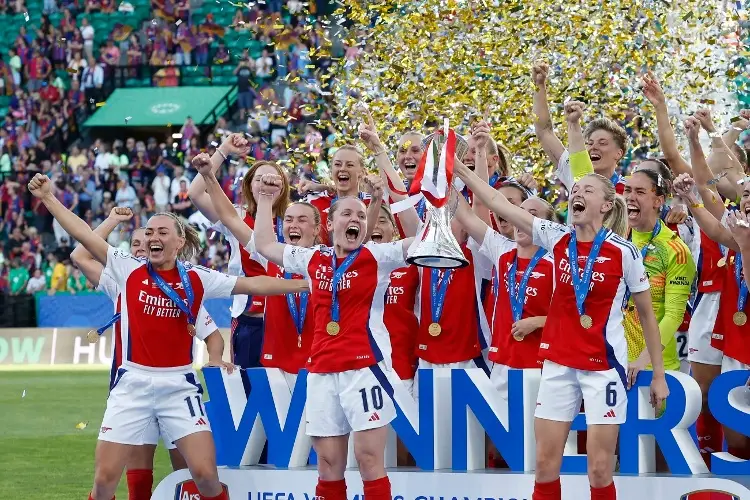 ¡Aquí sí! Arsenal es campeón de la Champions League Femenina, le ganó a Barcelona 