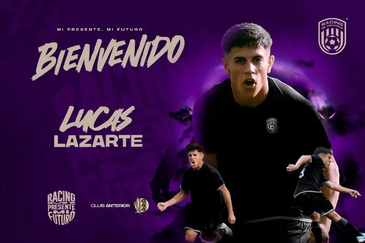 Lucas Lazarte, nuevo delantero del Racing de Veracruz