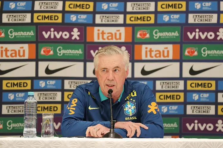 ¡De lujo! Esta es la primera alineación de Ancelotti al frente de Brasil