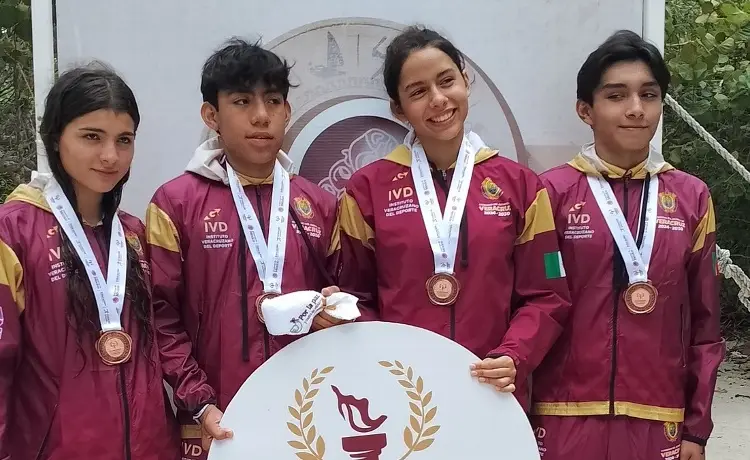 Veracruz gana medalla de bronce en Relevos Mixtos en la Olimpiada Nacional