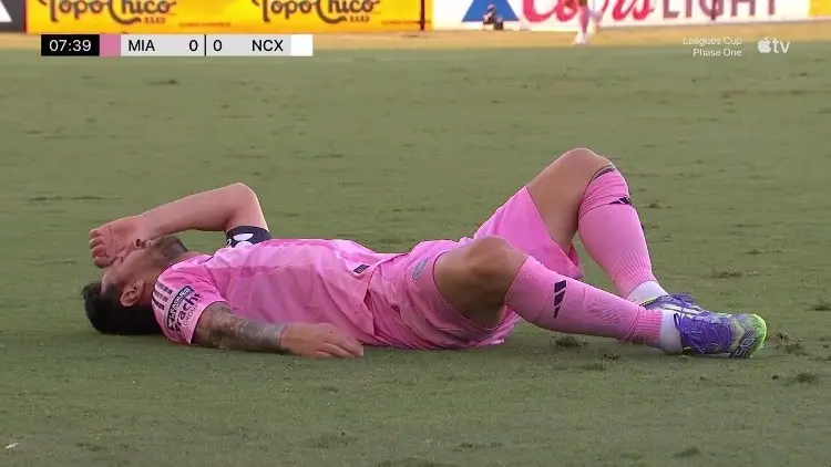 Messi se lesiona y queda fuera de la Leagues Cup (VIDEO)