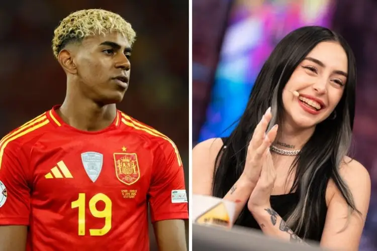 Agarran a Lamine Yamal a los besos con Nicki Nicole
