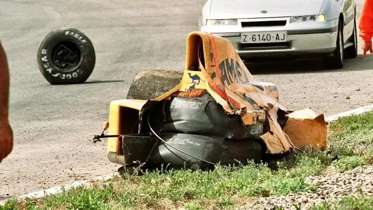 El accidente que inspiró a la película de F1 (FOTOS)