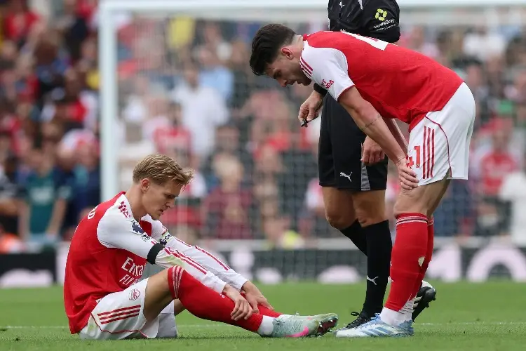 Martin Odegaard sufre lesión en el hombro