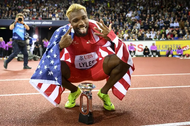 Noah Lyles brilla en las finales de la Liga Diamante