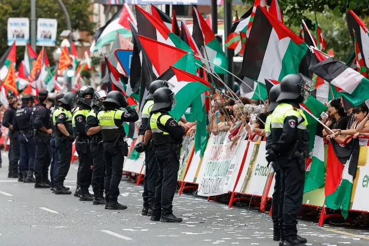Las consecuencias de la protesta pro Palestina en la Vuelta a España