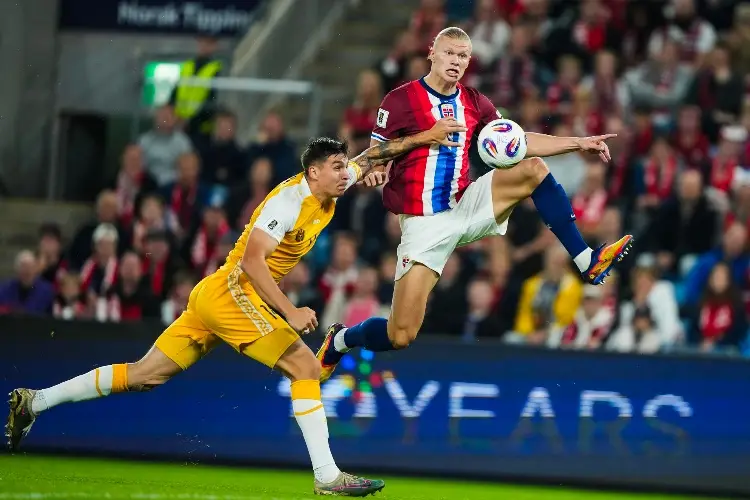 Noruega arrasa a Moldavia: Haaland anota cinco goles