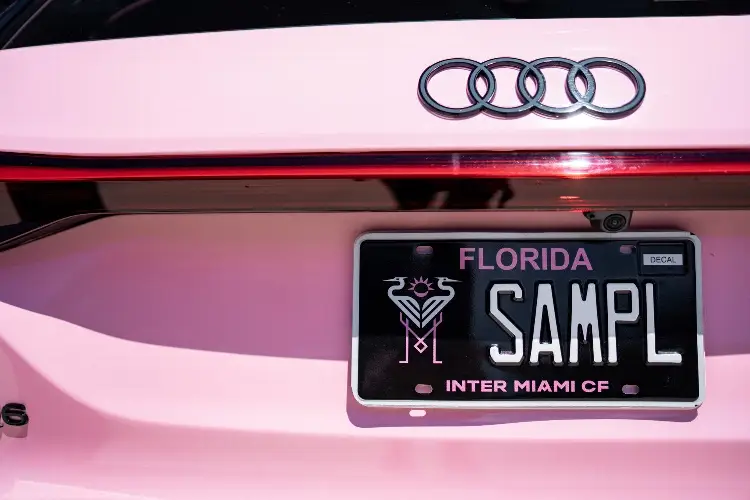 Inter Miami CF lanza sus matrículas oficiales para vehículos en Florida